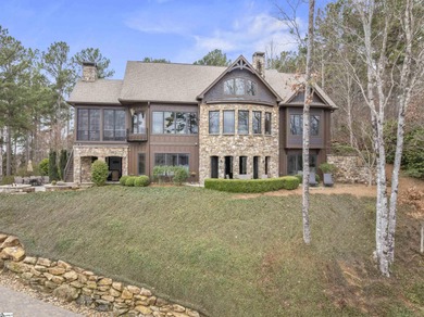 Experience the pinnacle of waterfront living in this on The Cliffs At Keowee Falls in South Carolina - for sale on GolfHomes.com, golf home, golf lot