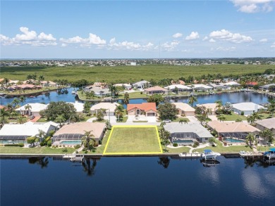 WHAT A VIEW!! This waterfront lot in Burnt Store Isles has a on Twin Isles Country Club in Florida - for sale on GolfHomes.com, golf home, golf lot
