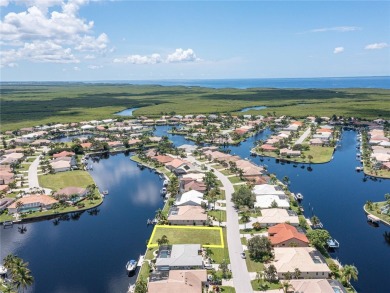 WHAT A VIEW!! This waterfront lot in Burnt Store Isles has a on Twin Isles Country Club in Florida - for sale on GolfHomes.com, golf home, golf lot
