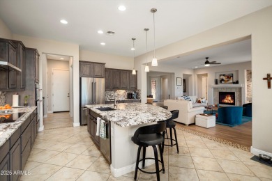 Golf Course Endeavor with Cart Garage! Travertine steps lead to on Copper Canyon Golf Club in Arizona - for sale on GolfHomes.com, golf home, golf lot
