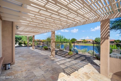 Golf Course Endeavor with Cart Garage! Travertine steps lead to on Copper Canyon Golf Club in Arizona - for sale on GolfHomes.com, golf home, golf lot