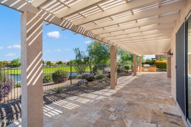 Golf Course Endeavor with Cart Garage! Travertine steps lead to on Copper Canyon Golf Club in Arizona - for sale on GolfHomes.com, golf home, golf lot