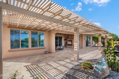 Golf Course Endeavor with Cart Garage! Travertine steps lead to on Copper Canyon Golf Club in Arizona - for sale on GolfHomes.com, golf home, golf lot