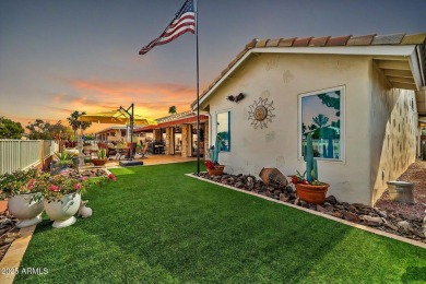 Step into a world of elegance in this stunning Santa Rosa model on Sun Village Golf Course in Arizona - for sale on GolfHomes.com, golf home, golf lot