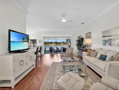 Enjoy resort-style living in this furnished 2 bedroom + den, 2 on Colonial Country Club in Florida - for sale on GolfHomes.com, golf home, golf lot