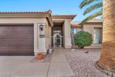 This stunning Augusta model in the vibrant PebbleCreek community on Tuscany Falls At Pebble Creek in Arizona - for sale on GolfHomes.com, golf home, golf lot