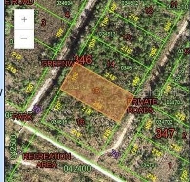 This lot is located conveniently in the heart of Florida WITH on Indian Lake Estates Golf and Country Club in Florida - for sale on GolfHomes.com, golf home, golf lot