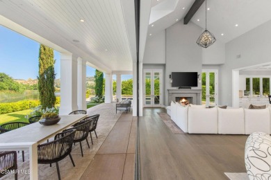 A Hampton-Style Masterpiece with Private Dock on Lake Sherwood on Sherwood Country Club in California - for sale on GolfHomes.com, golf home, golf lot