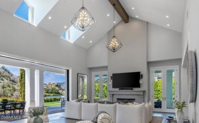 A Hampton-Style Masterpiece with Private Dock on Lake Sherwood on Sherwood Country Club in California - for sale on GolfHomes.com, golf home, golf lot