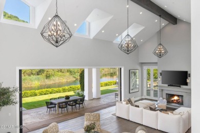 A Hampton-Style Masterpiece with Private Dock on Lake Sherwood on Sherwood Country Club in California - for sale on GolfHomes.com, golf home, golf lot