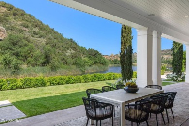 A Hampton-Style Masterpiece with Private Dock on Lake Sherwood on Sherwood Country Club in California - for sale on GolfHomes.com, golf home, golf lot