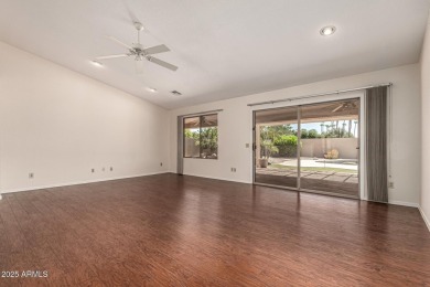 Just steps from the clubhouse, this expanded Palmera Model in on Oakwood Golf Club  in Arizona - for sale on GolfHomes.com, golf home, golf lot