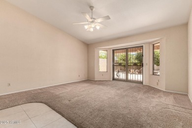 Just steps from the clubhouse, this expanded Palmera Model in on Oakwood Golf Club  in Arizona - for sale on GolfHomes.com, golf home, golf lot