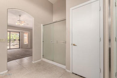 Just steps from the clubhouse, this expanded Palmera Model in on Oakwood Golf Club  in Arizona - for sale on GolfHomes.com, golf home, golf lot