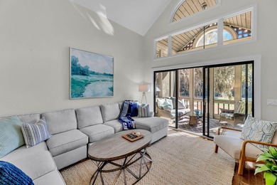 A thoughtfully renovated two-level villa with elevated living on The Seabrook Island Club in South Carolina - for sale on GolfHomes.com, golf home, golf lot