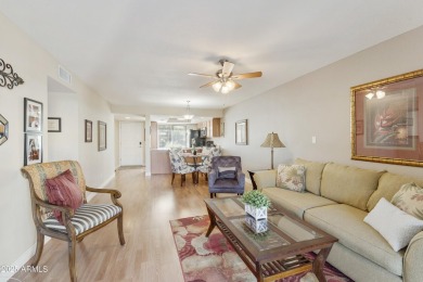 Welcome home to this fully furnished 2 bed, 1.75 bath condo with on Fountain of the Sun Country Club in Arizona - for sale on GolfHomes.com, golf home, golf lot