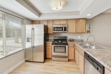Welcome home to this fully furnished 2 bed, 1.75 bath condo with on Fountain of the Sun Country Club in Arizona - for sale on GolfHomes.com, golf home, golf lot