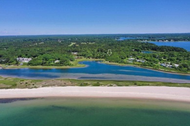 Enjoy sweeping scenic water views from this 2.27-acre buildable on Oyster Harbors Club in Massachusetts - for sale on GolfHomes.com, golf home, golf lot