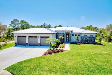 Welcome to this stunning, modern oasis nestled in the highly on Sun n Lake Golf and Country Club in Florida - for sale on GolfHomes.com, golf home, golf lot
