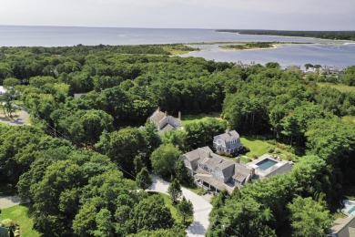 Privately sited within the prestigious Oyster Harbors golf on Oyster Harbors Club in Massachusetts - for sale on GolfHomes.com, golf home, golf lot