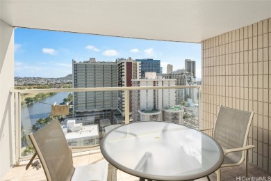 Furnished studio with 2 beds and kitchenette, large lanai with on Ala Wai Golf Course in Hawaii - for sale on GolfHomes.com, golf home, golf lot