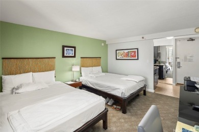 Furnished studio with 2 beds and kitchenette, large lanai with on Ala Wai Golf Course in Hawaii - for sale on GolfHomes.com, golf home, golf lot