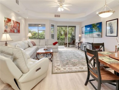 This first floor condo overlooks the tranquil waterway of Indian on Riverbend Golf and Country Club in Florida - for sale on GolfHomes.com, golf home, golf lot