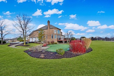 Prepare to be captivated by this remarkable brick Colonial home on Hawthorn Woods Country Club in Illinois - for sale on GolfHomes.com, golf home, golf lot