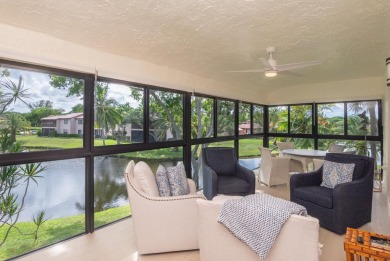 Gorgeous and fully updated WATERFRONT, lake view, corner unit in on Boca Lago Golf and Country Club in Florida - for sale on GolfHomes.com, golf home, golf lot