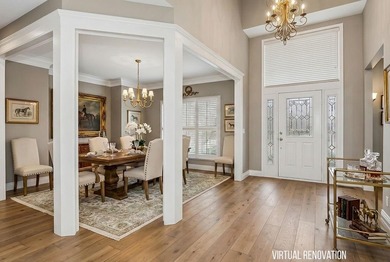 Remarkable estate home nestled on a private, wooded lot in the on Shadow Glen Golf Club in Kansas - for sale on GolfHomes.com, golf home, golf lot