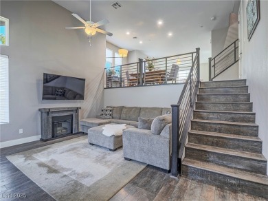 Distinguished 3-story brownstone-style townhome on a premium on Reflection Bay Golf Club in Nevada - for sale on GolfHomes.com, golf home, golf lot