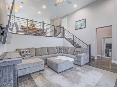 Distinguished 3-story brownstone-style townhome on a premium on Reflection Bay Golf Club in Nevada - for sale on GolfHomes.com, golf home, golf lot