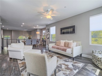 Distinguished 3-story brownstone-style townhome on a premium on Reflection Bay Golf Club in Nevada - for sale on GolfHomes.com, golf home, golf lot
