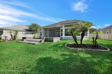 Highly sought-after floor plan on a wide 70' preserve lot in one on Palm Valley Golf Club in Florida - for sale on GolfHomes.com, golf home, golf lot