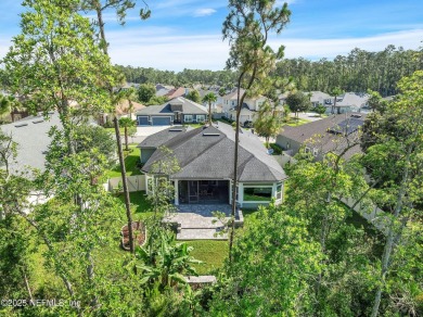 Highly sought-after floor plan on a wide 70' preserve lot in one on Palm Valley Golf Club in Florida - for sale on GolfHomes.com, golf home, golf lot