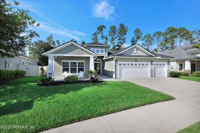 Highly sought-after floor plan on a wide 70' preserve lot in one on Palm Valley Golf Club in Florida - for sale on GolfHomes.com, golf home, golf lot