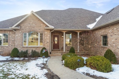 This stunning 3-4 bedroom fully brick, 2.5-bath custom home sits on Albany Golf Club in Indiana - for sale on GolfHomes.com, golf home, golf lot