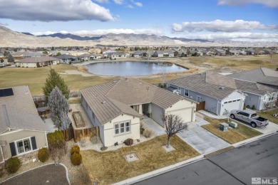 This home is perfectly located at the 13th hole with stunning on Dayton Valley Golf Club At Legado in Nevada - for sale on GolfHomes.com, golf home, golf lot