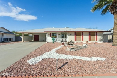 Discover this charming 3-bedroom (all generously sized) on Sun City Lakes West and East in Arizona - for sale on GolfHomes.com, golf home, golf lot