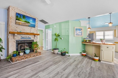 This inviting single-level three-bedroom, two-bath beach home is on Whispering Pines in South Carolina - for sale on GolfHomes.com, golf home, golf lot