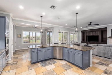 Stunning upgraded Regence model located on the 11th fairway on Poston Butte Golf Club in Arizona - for sale on GolfHomes.com, golf home, golf lot