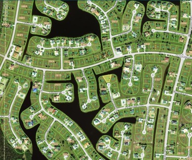 Beautiful waterfront key lot with over 150 feet of straight on Burnt Store Golf Club in Florida - for sale on GolfHomes.com, golf home, golf lot