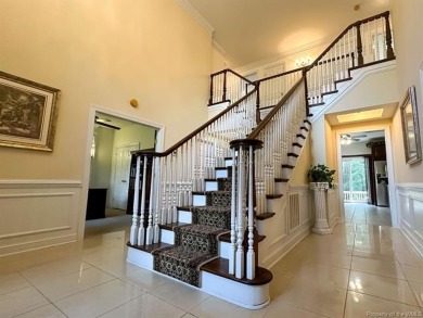 Step into timeless elegance with this one-owner, custom-built on Brickshire Golf Club in Virginia - for sale on GolfHomes.com, golf home, golf lot