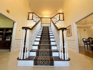Step into timeless elegance with this one-owner, custom-built on Brickshire Golf Club in Virginia - for sale on GolfHomes.com, golf home, golf lot