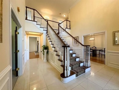 Step into timeless elegance with this one-owner, custom-built on Brickshire Golf Club in Virginia - for sale on GolfHomes.com, golf home, golf lot