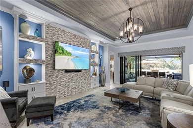 An entertainers dream home situated on a 1/3 acre lot with views on Pelican Preserve Golf Club in Florida - for sale on GolfHomes.com, golf home, golf lot