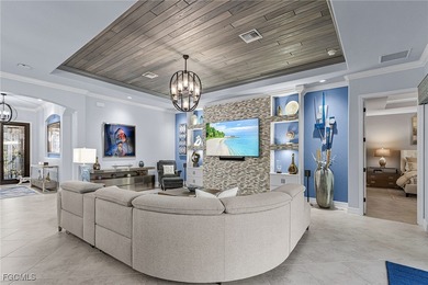 An entertainers dream home situated on a 1/3 acre lot with views on Pelican Preserve Golf Club in Florida - for sale on GolfHomes.com, golf home, golf lot