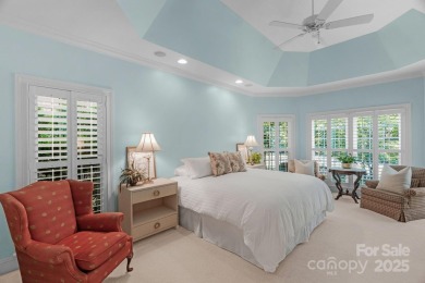 Stunning full-brick estate overlooking Ballantyne Country Club's on Ballantyne Resort and Country Club in North Carolina - for sale on GolfHomes.com, golf home, golf lot