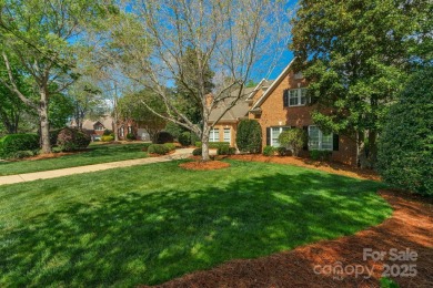 Stunning full-brick estate overlooking Ballantyne Country Club's on Ballantyne Resort and Country Club in North Carolina - for sale on GolfHomes.com, golf home, golf lot