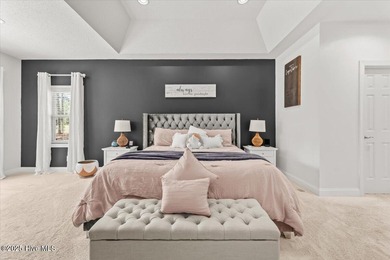 Nestled on the golf course in the gated community of Seven Lakes on Beacon Ridge Golf and Country Club in North Carolina - for sale on GolfHomes.com, golf home, golf lot